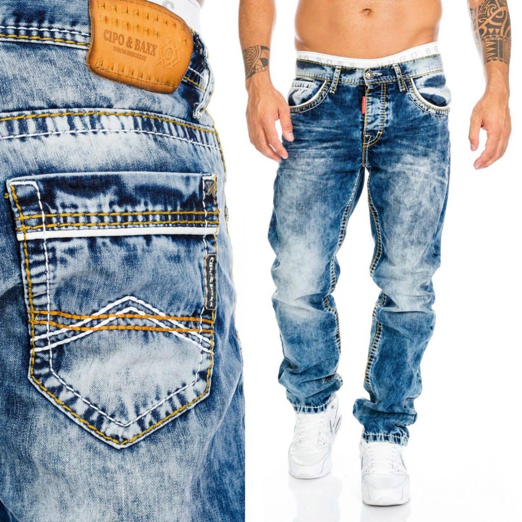 Cipo & Baxx Heren Jeans C0812-bans W33/L32