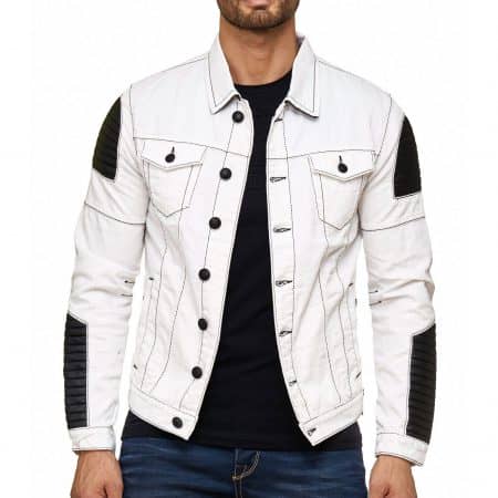 Kurtka Cipo Baxx Jeans Slim Biker Zamki