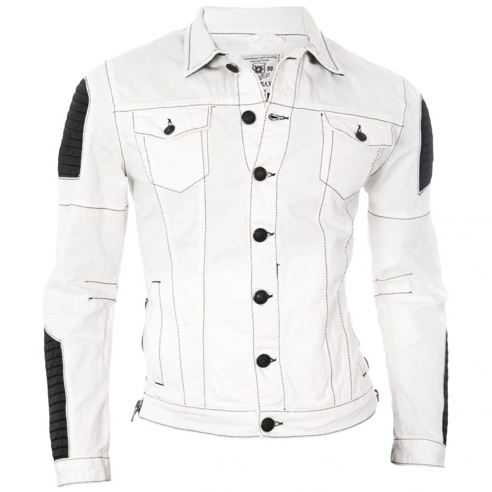 Kurtka Cipo Baxx Jeans Slim Biker Zamki