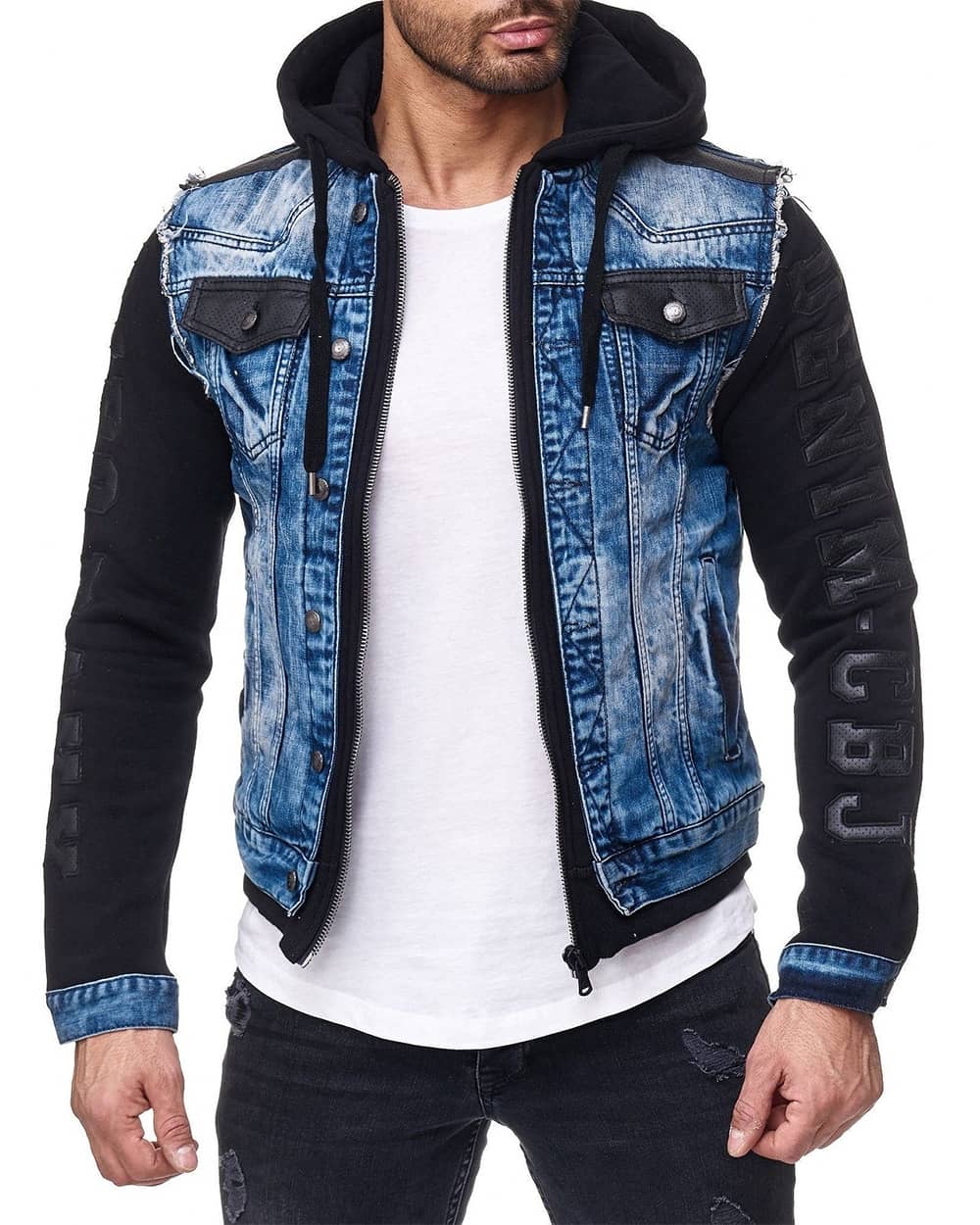 Kurtka Cipo Baxx Bluza + Jeans Blue