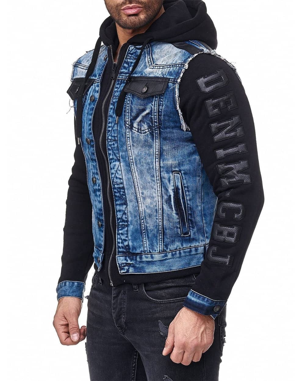 Kurtka Cipo Baxx Bluza + Jeans Blue