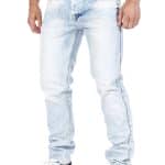Spodnie Cipo Baxx Jeansy Jasne Przecierane IceBlue