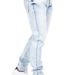 Spodnie Cipo Baxx Jeansy Jasne Przecierane IceBlue