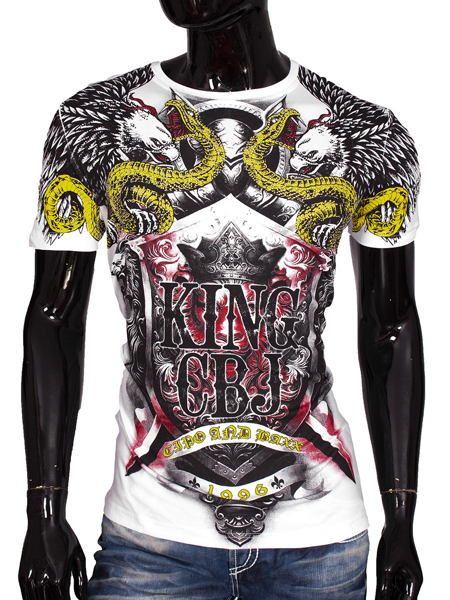 T-shirt Cipo Baxx Męski King CBJ Snake Dżety