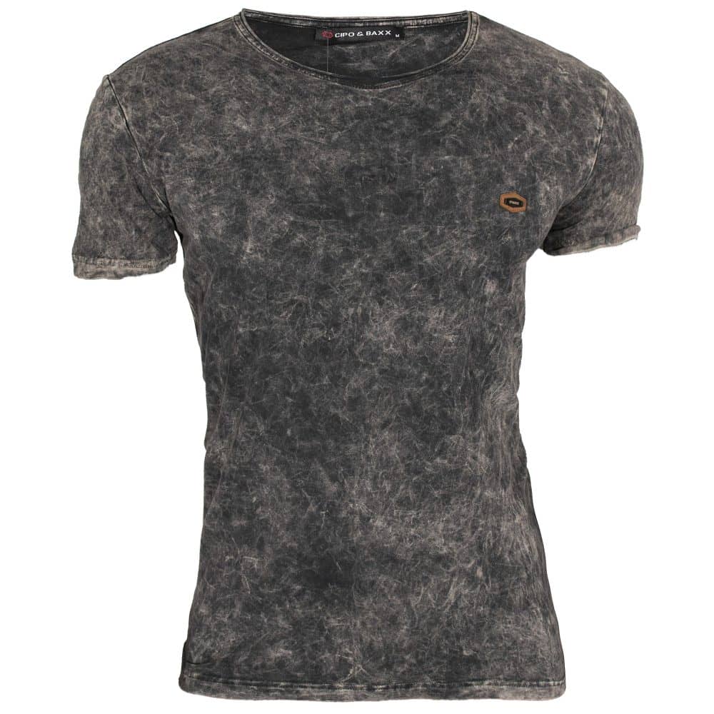 T-shirt Cipo Baxx Męski Mazany Elegance