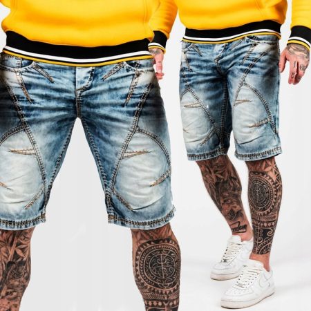 Spodenki Cipo Baxx Jeansy Cross Przeszycia c090