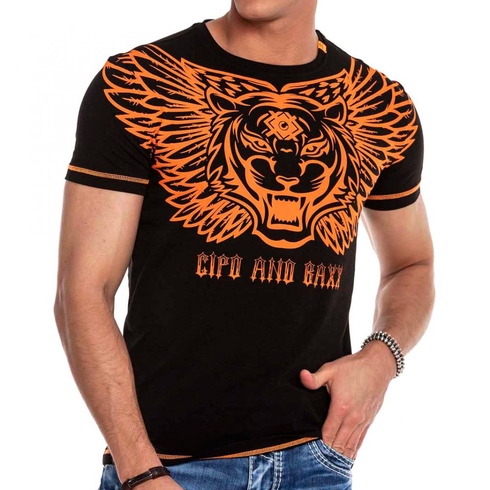 T-shirt Cipo Baxx Męski Koszulka Tiger