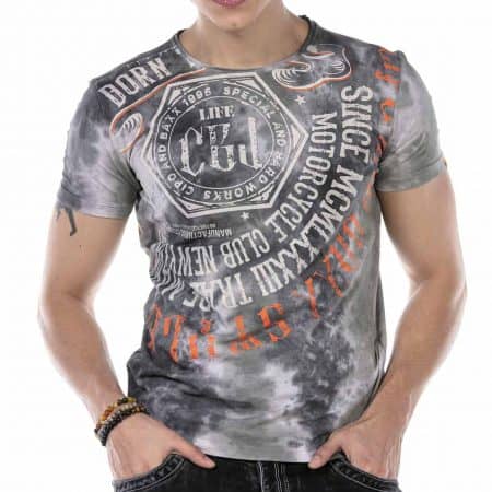 T-shirt Cipo Baxx Męski Koszulka Mazany Motorcycle