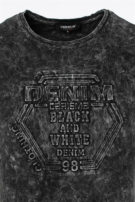 T-shirt Carisma Męski Mazany Black and White