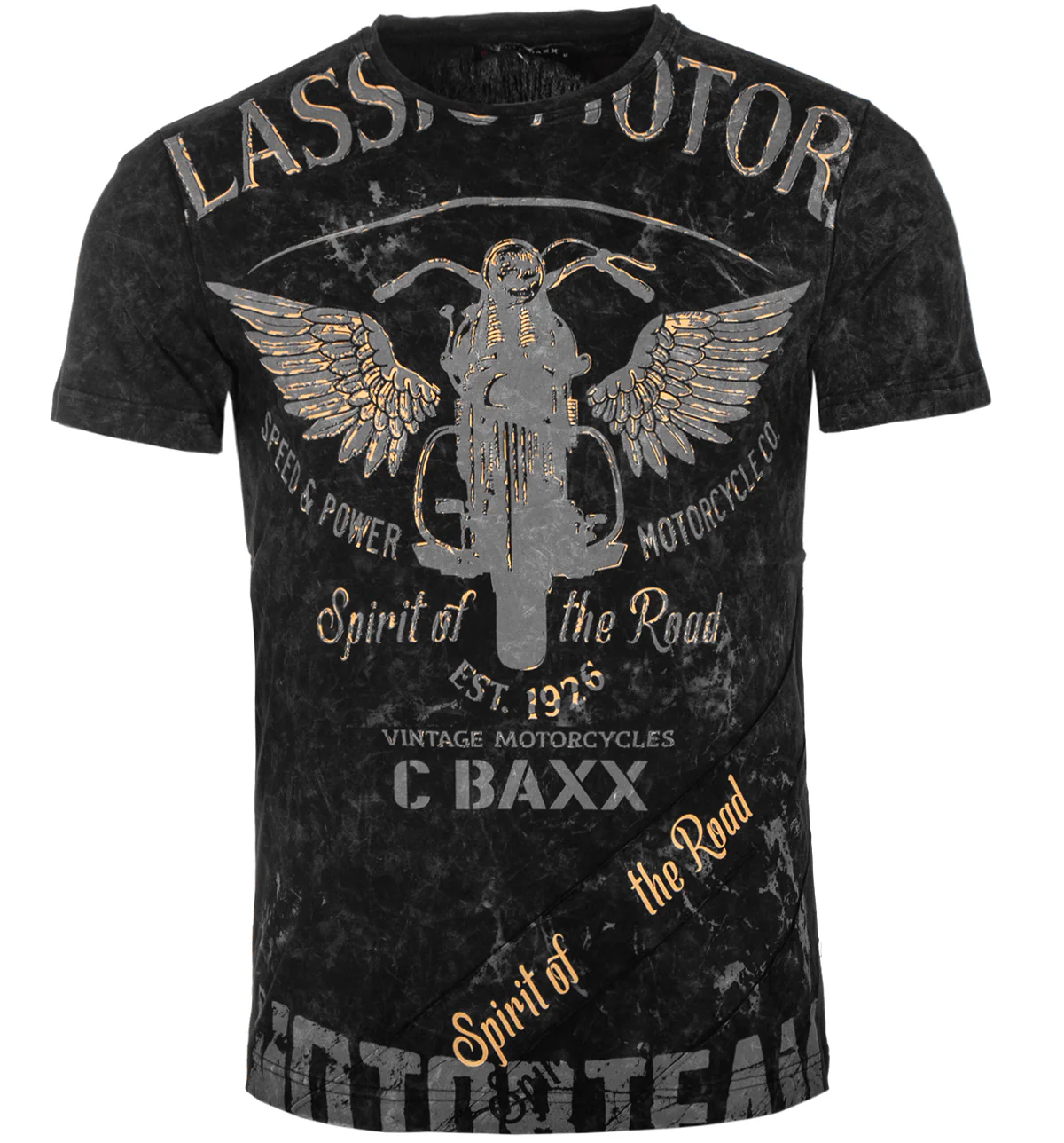 T-shirt Cipo Baxx Męski Power Motorcycle Mazany ct706 - obrazek 4