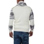 Sweter Carisma Wzór Norweski Golf Męski Stójka