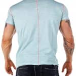 T-shirt Cipo Baxx Męski Koszulka Mazany Elegance Blue CT490 - obrazek 7