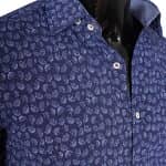 Koszula Męska Casual Bawełniana Slimfit Codzienna Navy 2 - obrazek 7
