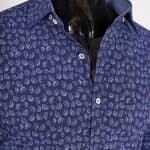 Koszula Męska Casual Bawełniana Slimfit Codzienna Navy 2 - obrazek 3