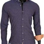 Koszula Męska Casual Bawełniana Slimfit Codzienna Navy 3 - obrazek 3
