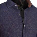 Koszula Męska Casual Bawełniana Slimfit Codzienna Navy 3 - obrazek 7
