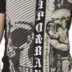 T-shirt Cipo Baxx Koszulka Skull Dollars Dżety ct688 - obrazek 3