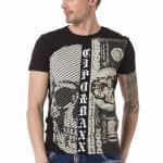 T-shirt Cipo Baxx Koszulka Skull Dollars Dżety ct688 - obrazek 4