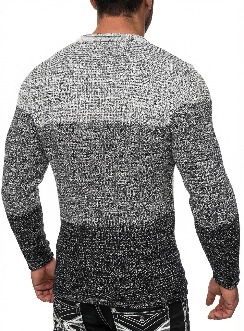 Sweter Męski Carisma Cieniowany Regular - obrazek 3