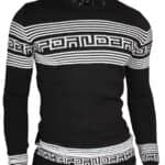 Sweter Cipo Baxx Sweter Męski Delikatny Elegance Wzór Geometryczny CP243 - obrazek 3