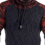 Sweter Carisma Wzór Norweski Golf Męski Stójka Antracyt 7086 - obrazek 2