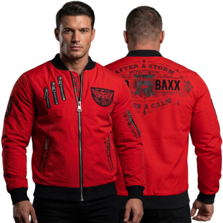 Kurtka Cipo Baxx Przejściówka Wiosenna Zamki Ride Forever cj138 red