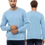 Ciepła Bluza Męska Cipo Baxx Klasyczna Elegance Premium Bawełna blue cl558