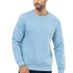 Ciepła Bluza Męska Cipo Baxx Klasyczna Elegance Premium Bawełna blue cl558 - obrazek 3