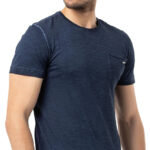 T-shirt Cipo Baxx Koszulka Męska Bawełniana Elastyczna Kieszonka Mazany CT784 - obrazek 4