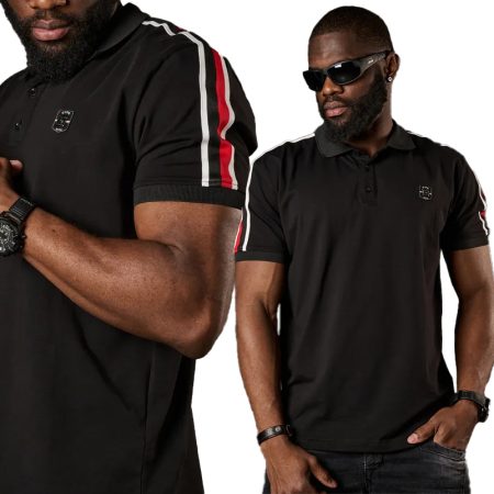 T-shirt Polo Koszulka Cipo Baxx Elastyczna Regular Fit Elegance CT801
