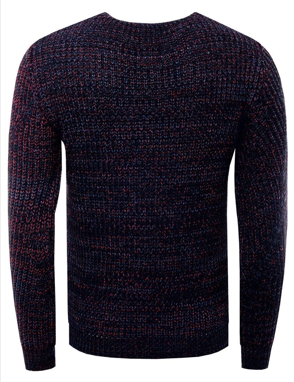 Sweter Męski Gruby Pleciony Elastyczny Regular 13365 Marine - obrazek 3