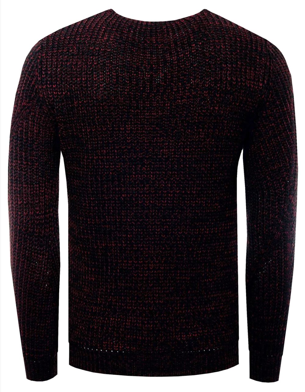 Sweter Męski Gruby Pleciony Elastyczny Regular 13365 Black - obrazek 3