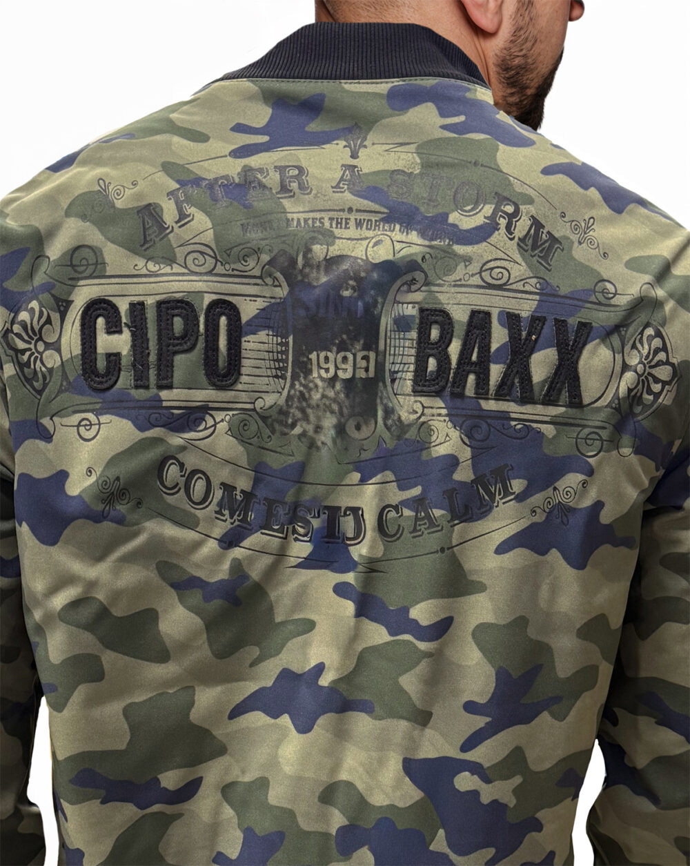 Kurtka Cipo Baxx Przejściówka Zamki Ride Forever Naszywki CJ138 camouflage Moro Military - obrazek 4