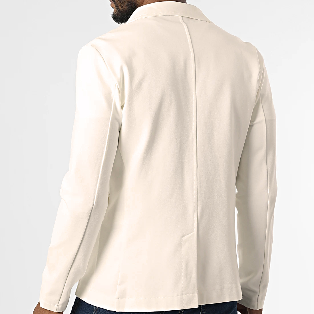 Marynarka Casual FR Paris Dopasowana Slim Elastyczny Materiał 6552 white - obrazek 5