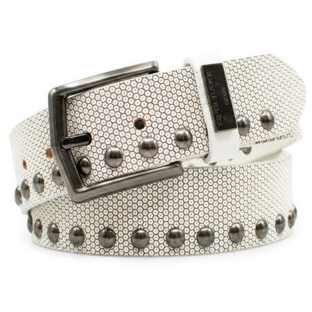 Pasek Męski Cipo Baxx Skóra Naturalna Vintage Metalowa Klamra CG181