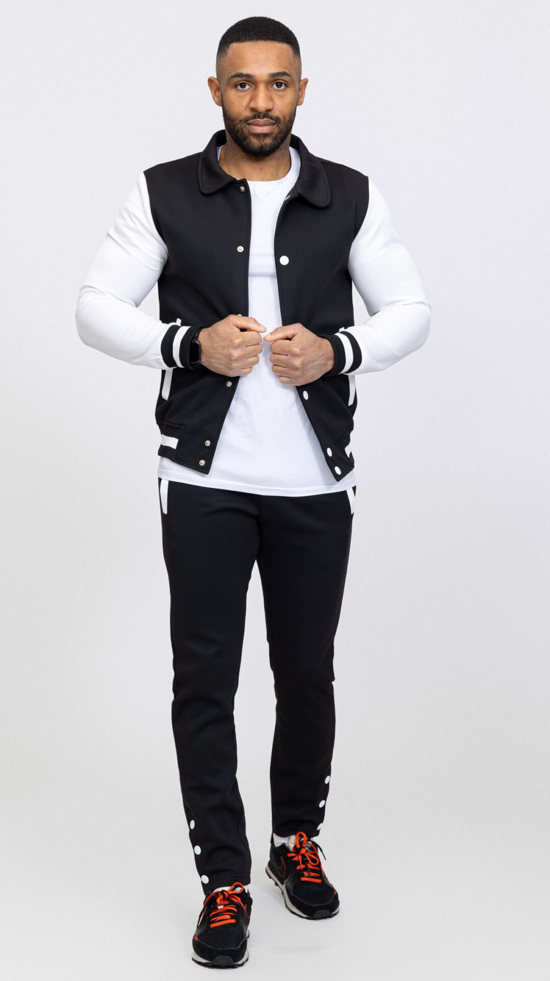 Dres Komplet Bluza Kurtka Bejsbolówka + Spodnie Dresowe Zayne Paris 670 - obrazek 2