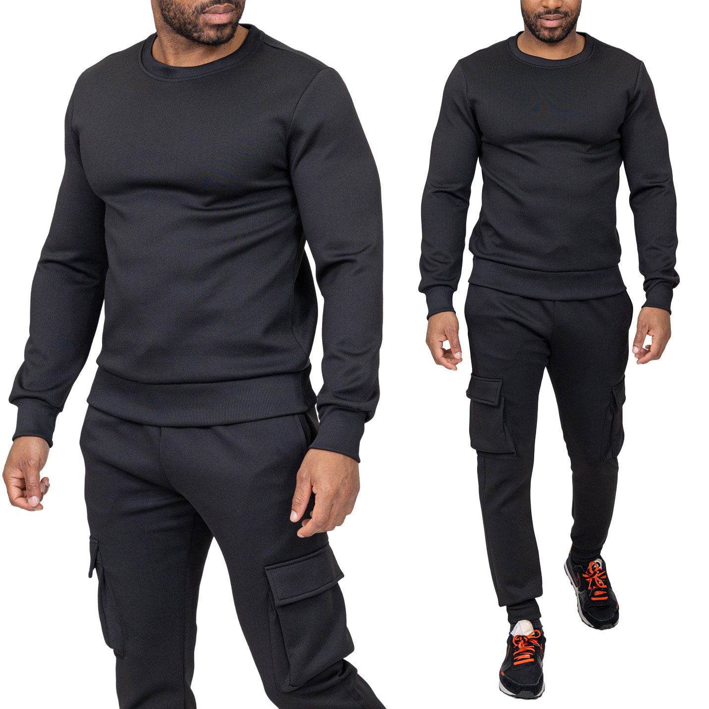 Dres Komplet Klasyczna Bluza + Spodnie Bojówki Dresowe Zayne Paris 683