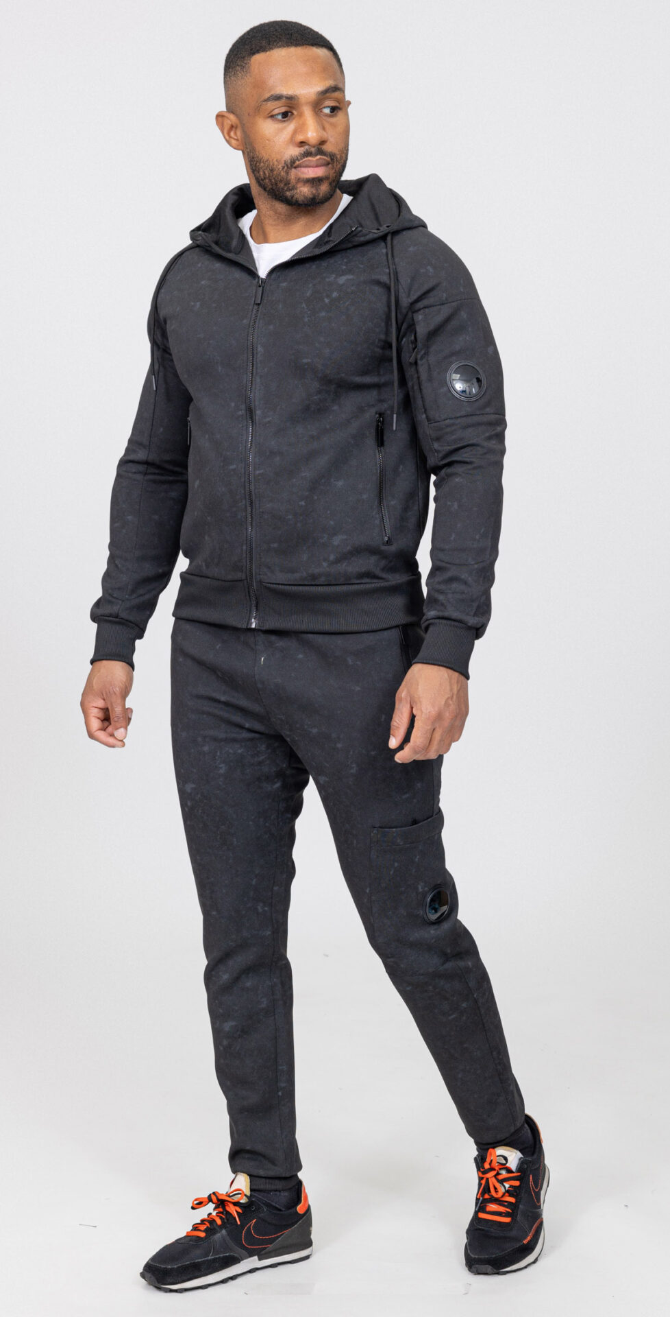 Dres Komplet Mazany Bluza z Kapturem + Spodnie Dresowe Zayne Paris 705 - obrazek 2