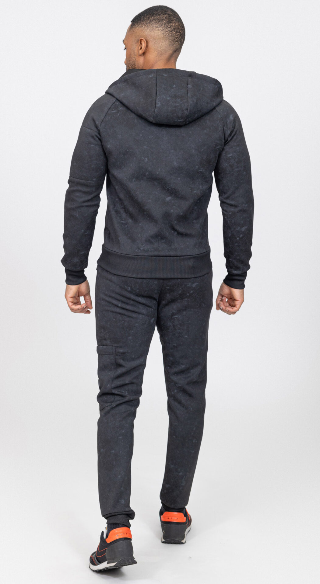 Dres Komplet Mazany Bluza z Kapturem + Spodnie Dresowe Zayne Paris 705 - obrazek 4