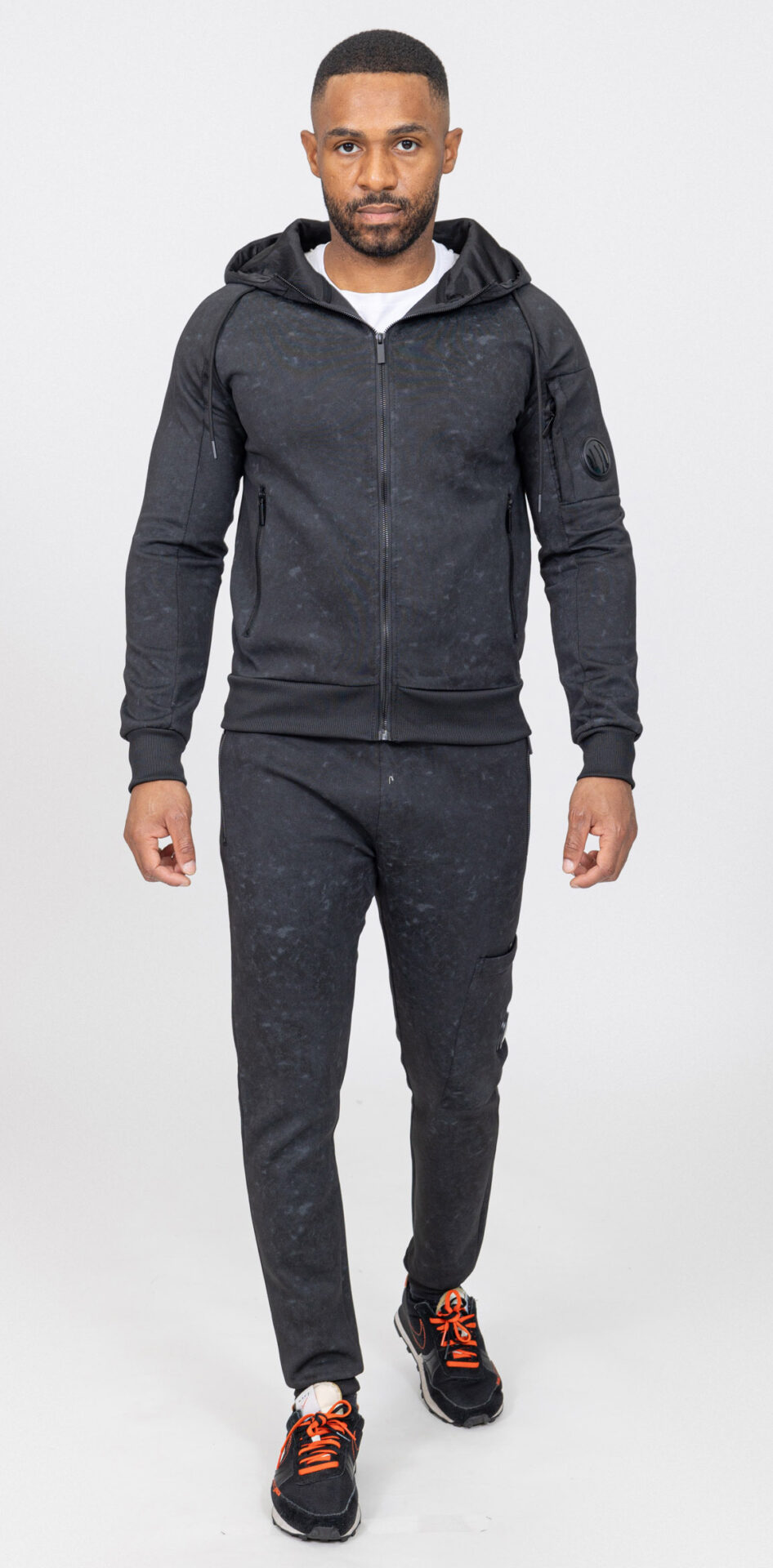 Dres Komplet Mazany Bluza z Kapturem + Spodnie Dresowe Zayne Paris 705 - obrazek 5