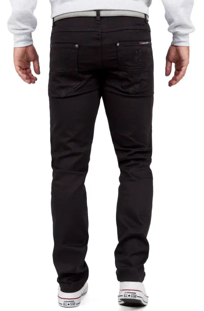 Stylowe Spodnie Cipo Baxx Jeansy Slim fit Elastyczny Materiał Klasyczne cd533 - obrazek 3