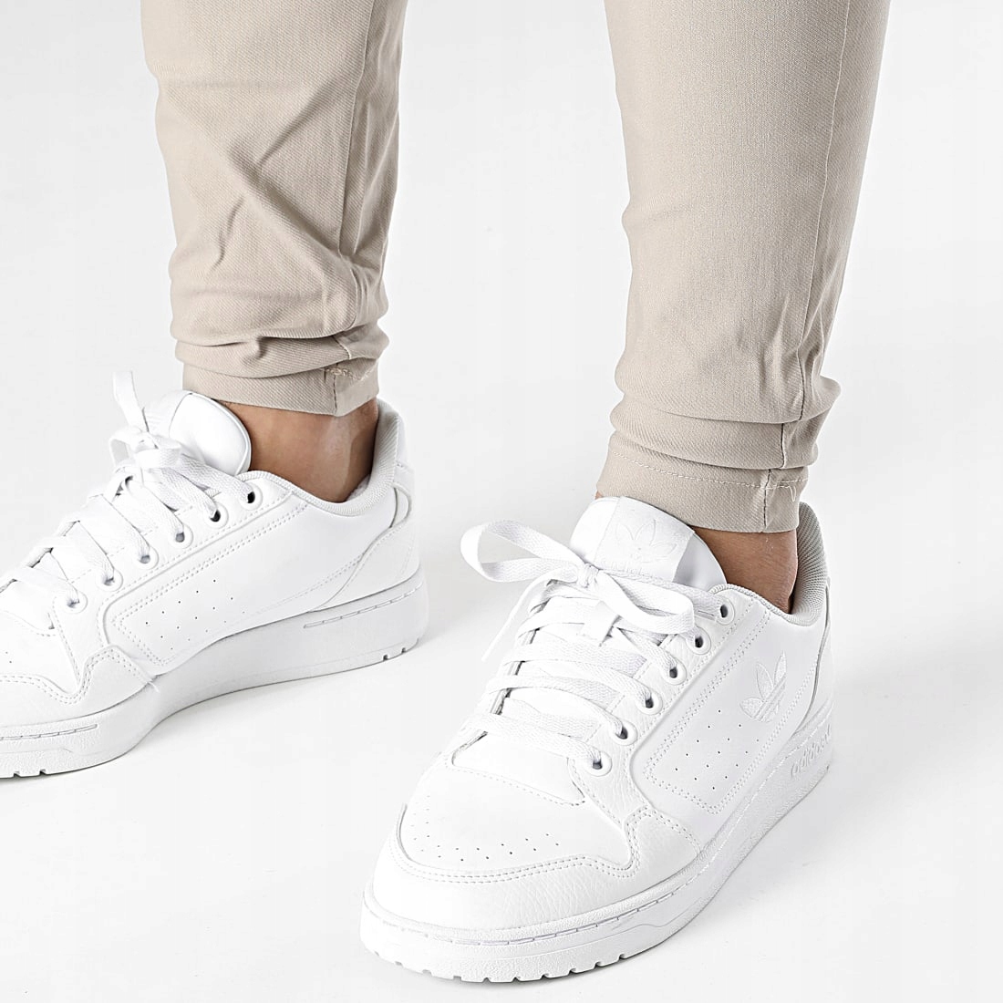 Spodnie Męskie FR Paris Casual Dopasowane Elastyczne beige - obrazek 4