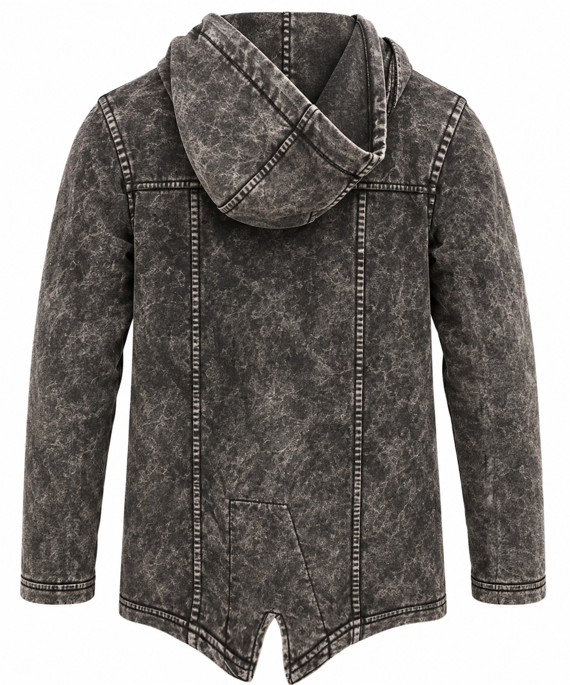Bluza Męska Cipo Baxx Długa Przedłużana z Kapturem Mazana w stylu vintage cl257a - obrazek 3