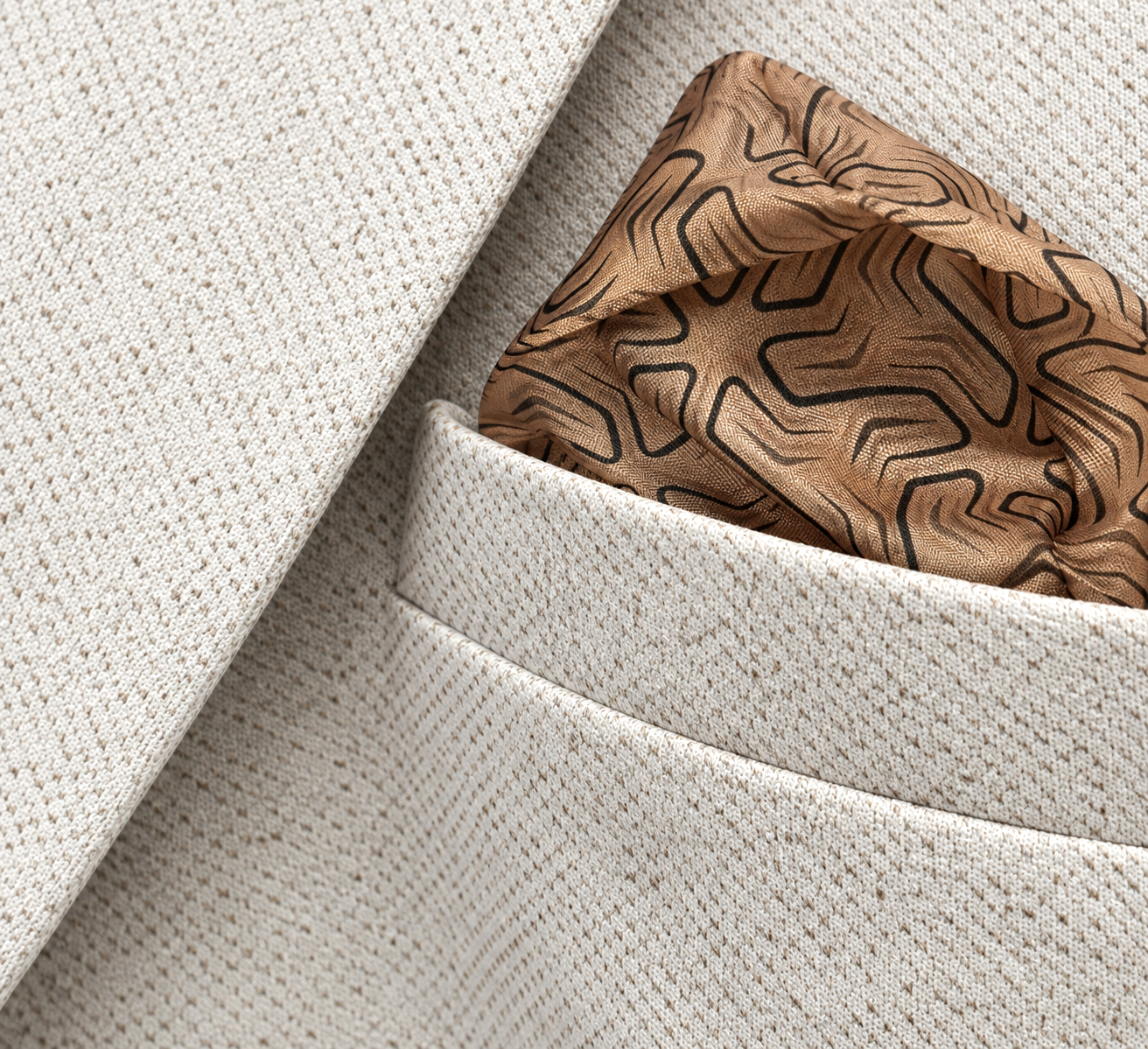 Marynarka Męska Biznesowa Klasyczna Wizytowa Elegancka Casual Beżowa skr-beige - obrazek 4